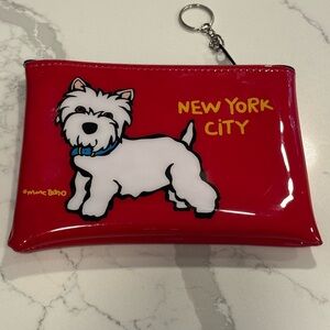 Marc Tetro My Westie Zipper Pouch Red